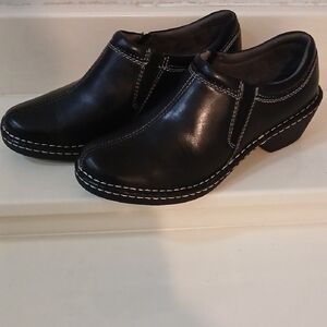 Eastland Black Leather Slip-On Shoes
